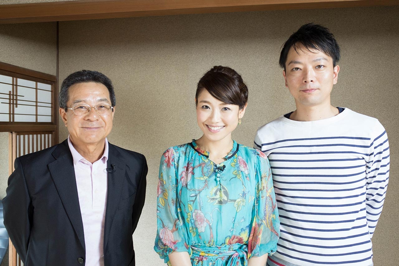 左から弦哲也さん、川野夏美さん、筆者